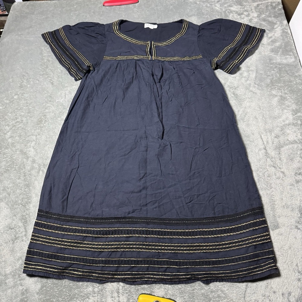 Velvet Graham‎ Spencer Puff Sleeve Embroidered Boho Mini Dress Size XS